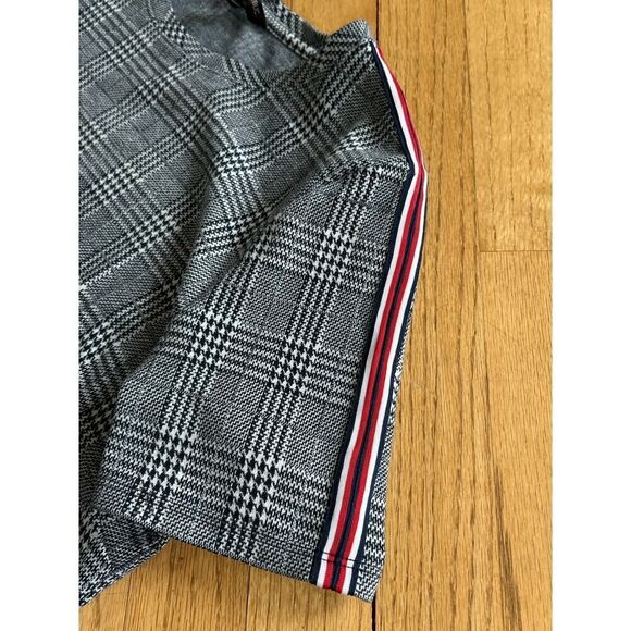 Banana Republic Plaid Stripe Knit Short Sleeve Large Petite - Picture 4 of 8